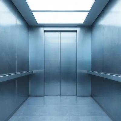 Schindler 3300 machine room less elevator cabin
